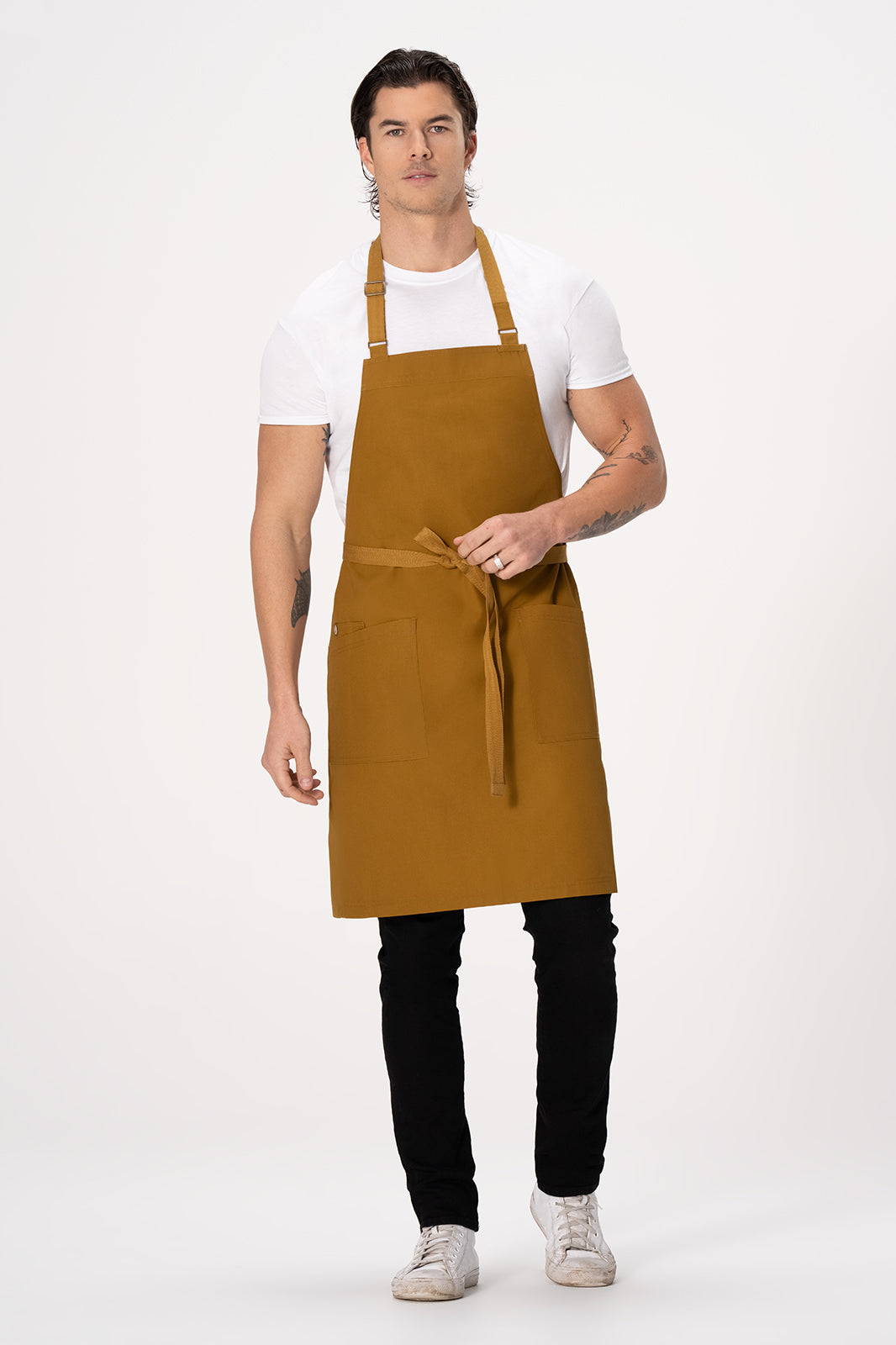 Chef Works Lockharte Bib Apron - Mustard