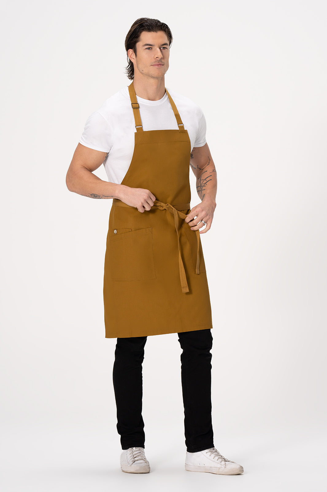 Chef Works Lockharte Bib Apron - Mustard
