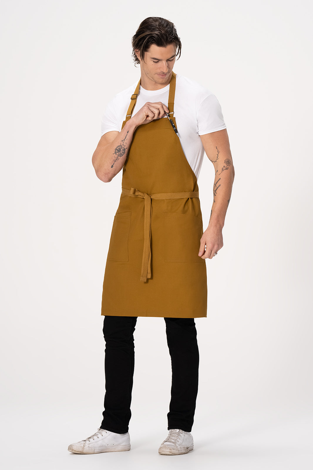 Chef Works Lockharte Bib Apron - Mustard