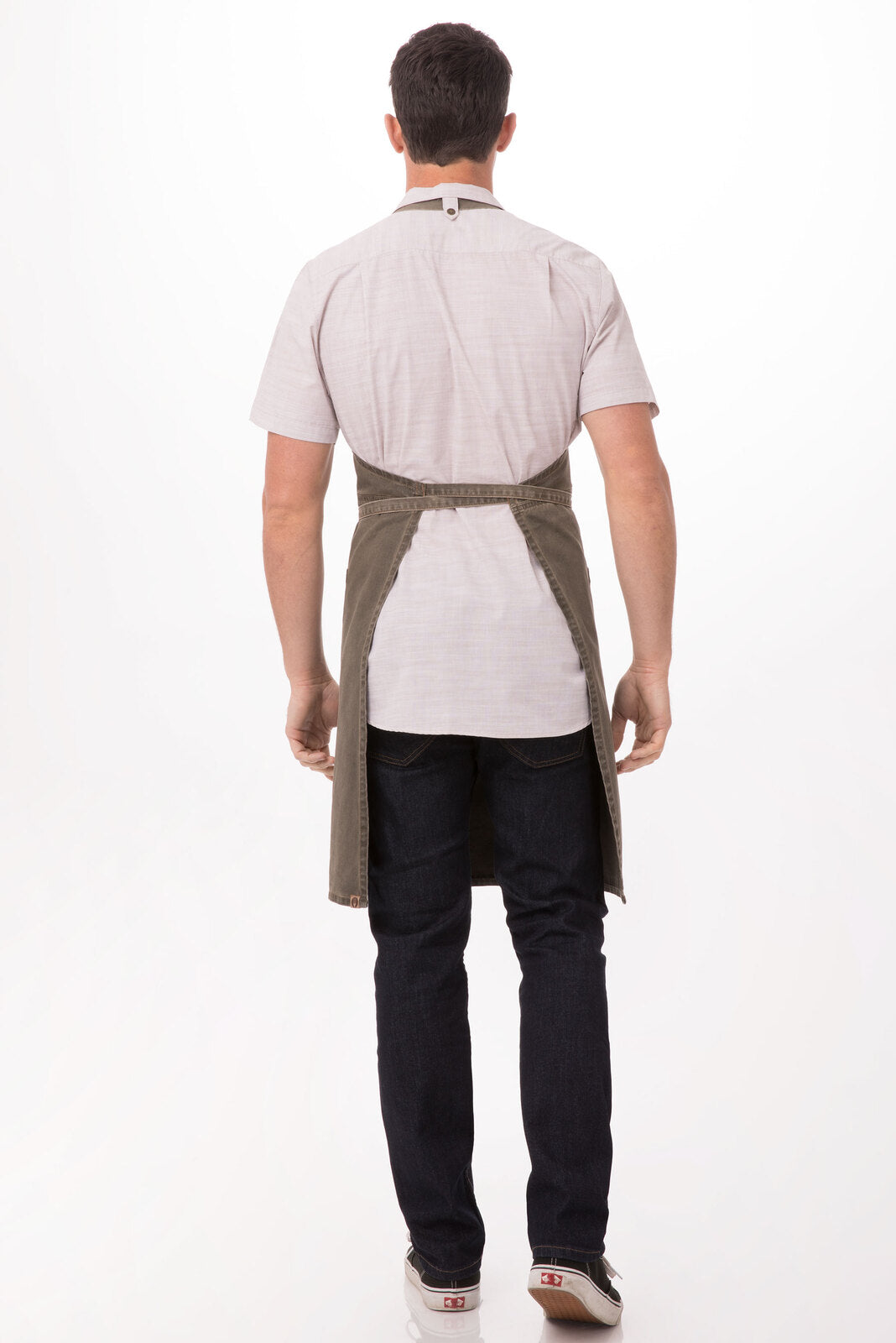Chef Works Dorset Bib Apron - Earth Brown