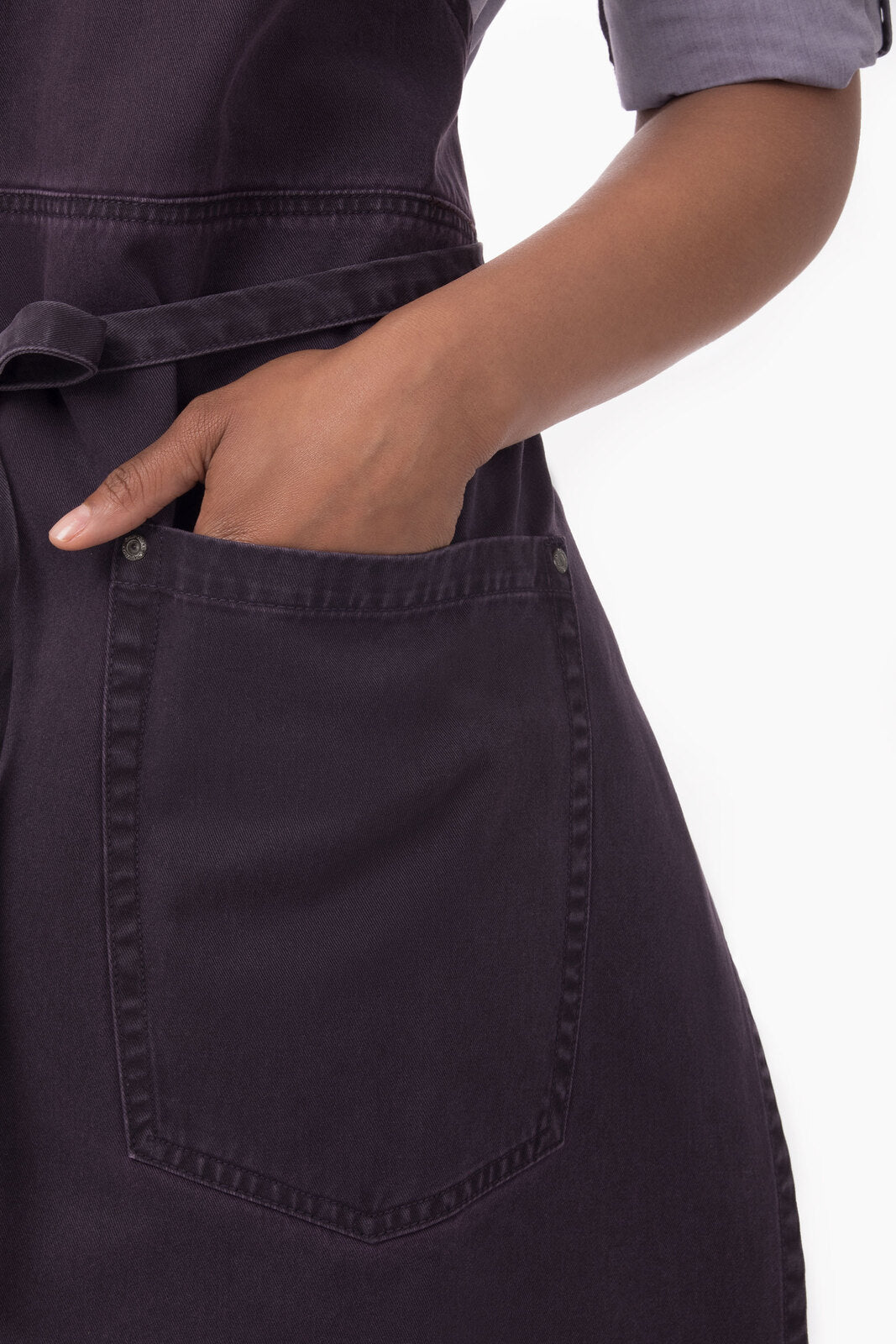 Chef Works Dorset Bib Apron - Eggplant