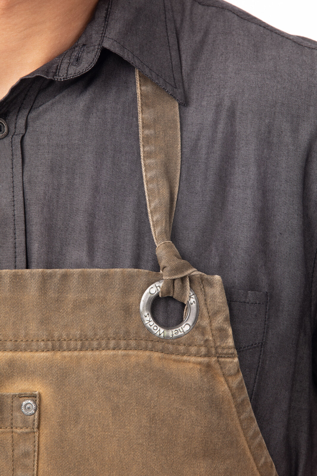 Chef Works Dorset Bib Apron - Golden Brown