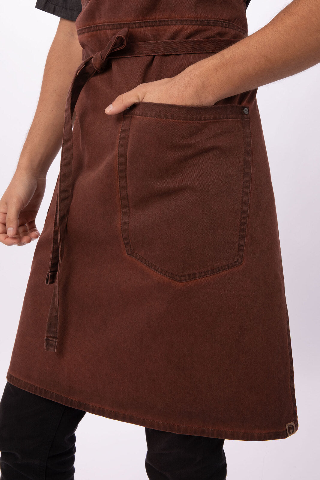 Chef Works Dorset Bib Apron - Rust