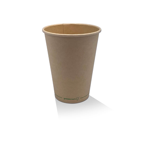 ecoware 12oz Aqueous Coated Bamboo Single Wall Hot Cup (Carton of 1000)