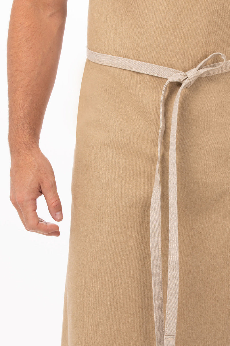 Chef Works Austin Chefs Bib Apron - Natural