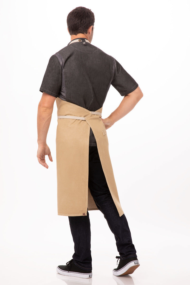 Chef Works Austin Chefs Bib Apron - Natural