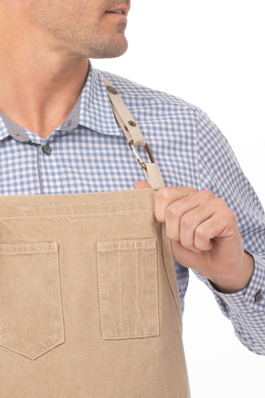 Chef Works Austin Bib Apron - Natural