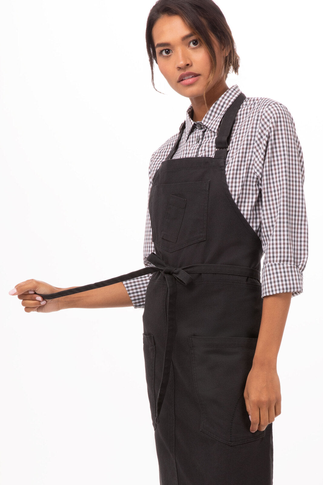 Chef Works Rockford Bib Apron - Steel Grey