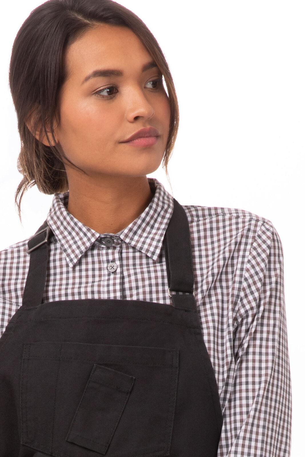 Chef Works Rockford Bib Apron - Steel Grey