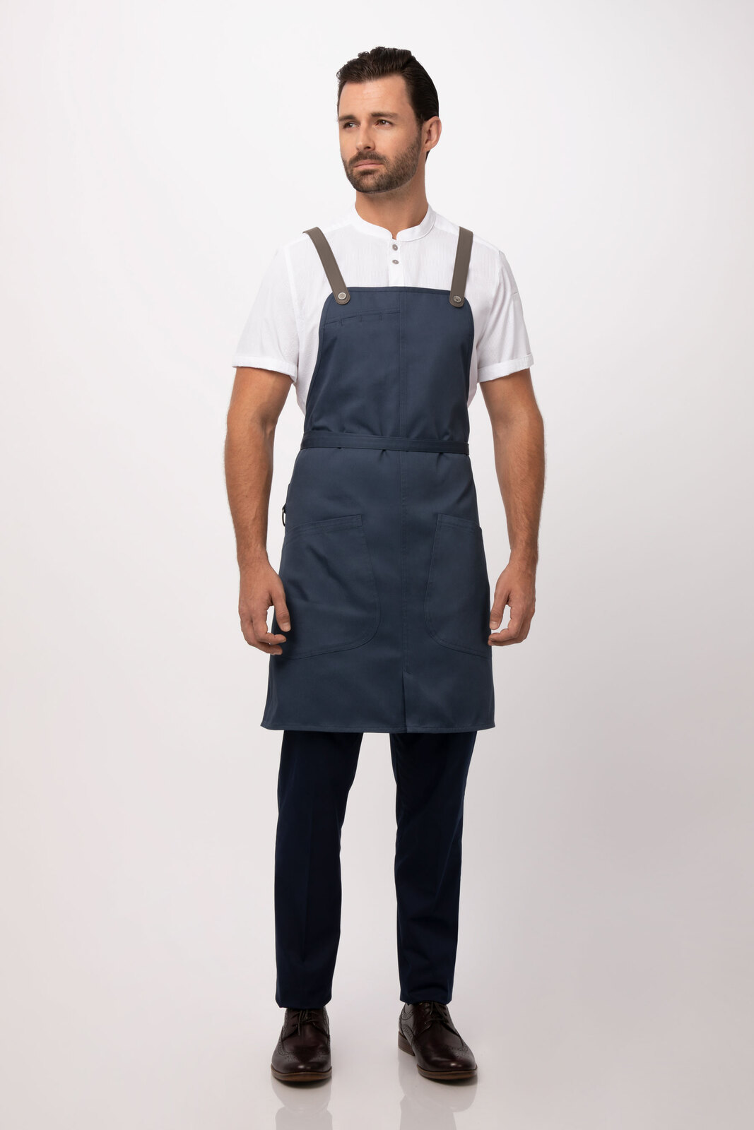Chef Works Largo Bib Apron - Blue
