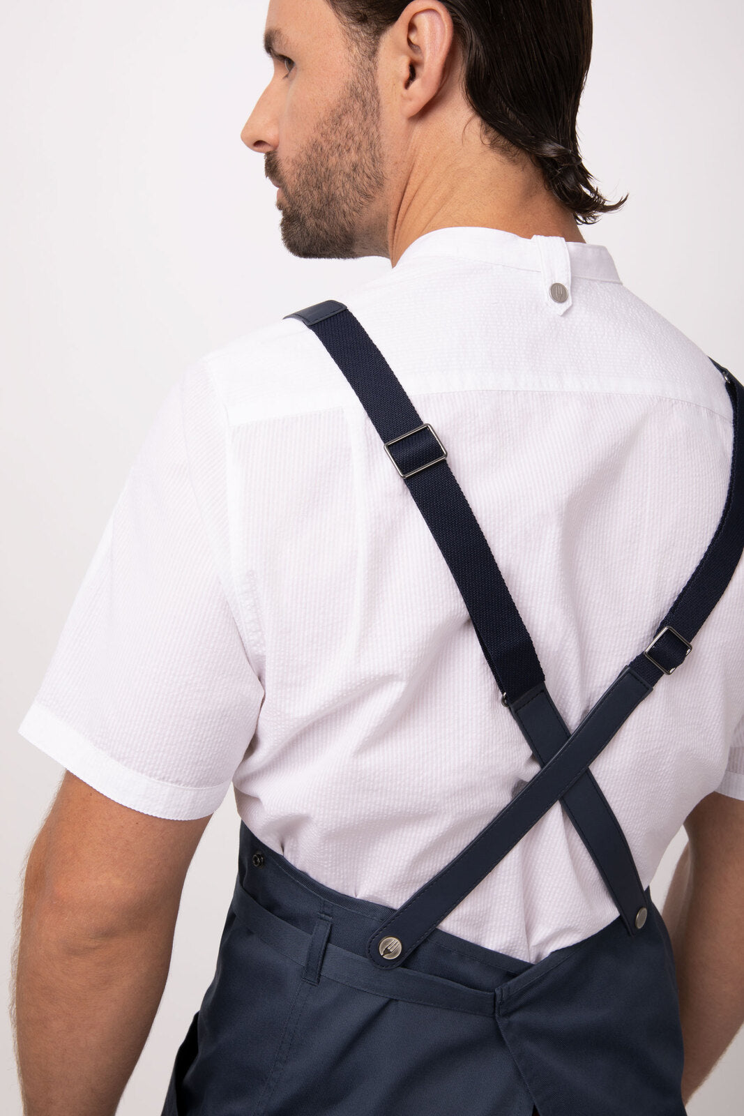 Chef Works Largo Bib Apron - Blue