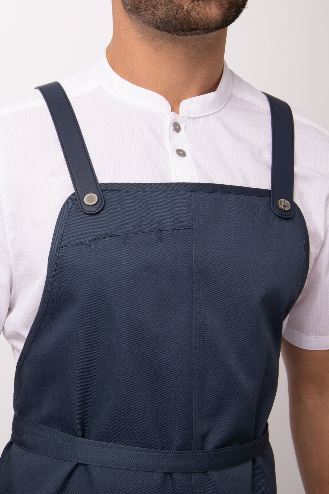 Chef Works Largo Bib Apron - Blue