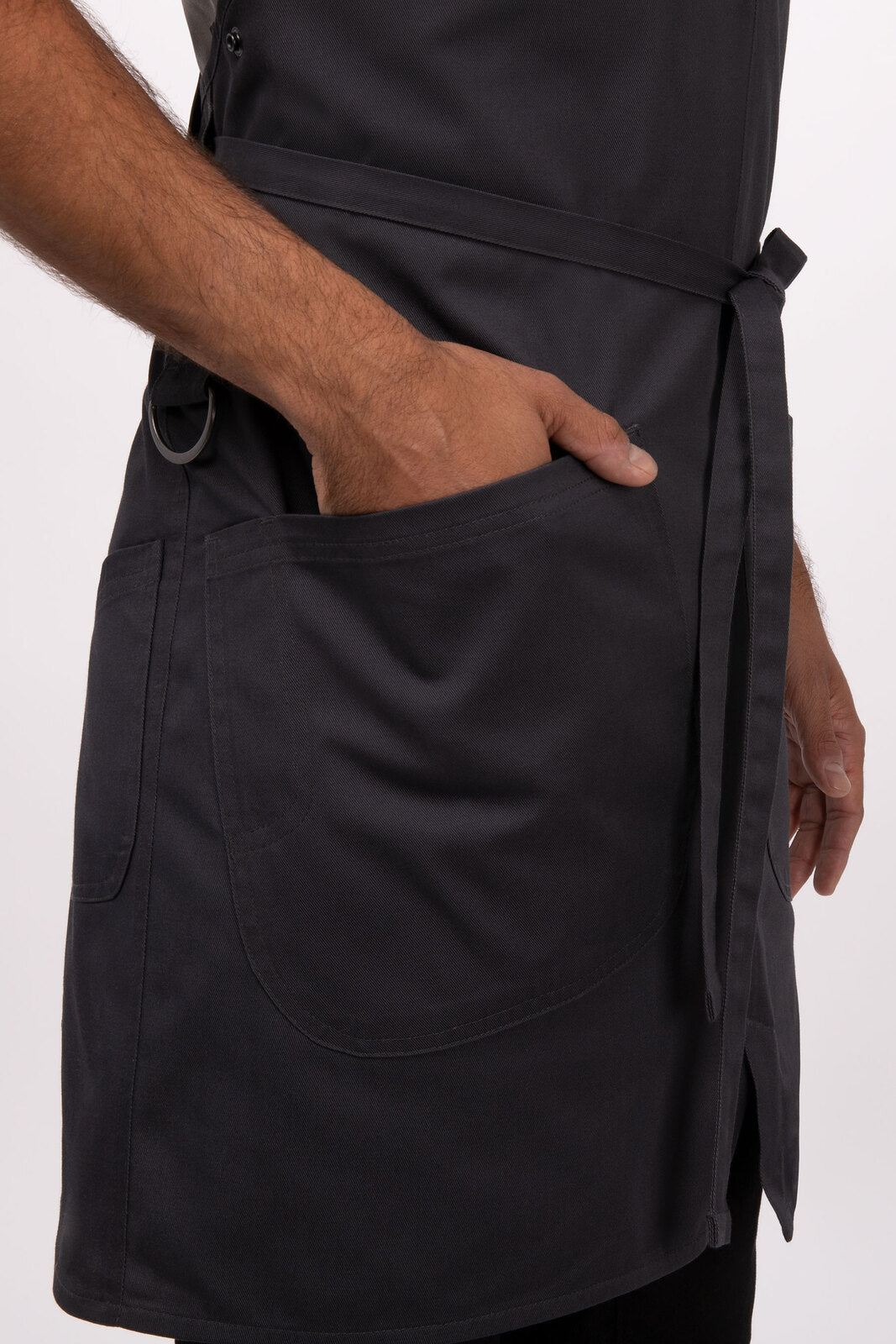 Chef Works Largo Bib Apron - Charcoal