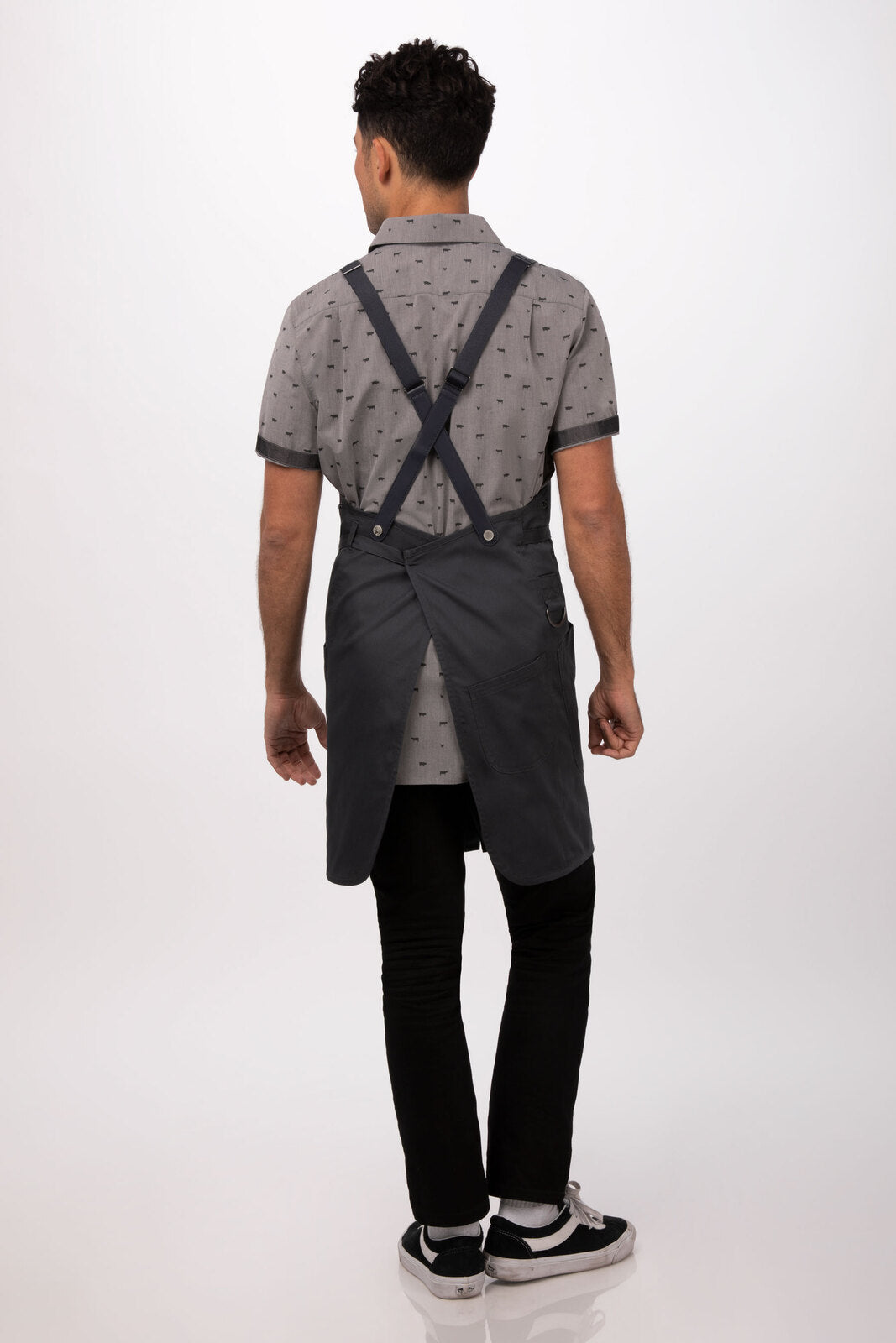 Chef Works Largo Bib Apron - Charcoal