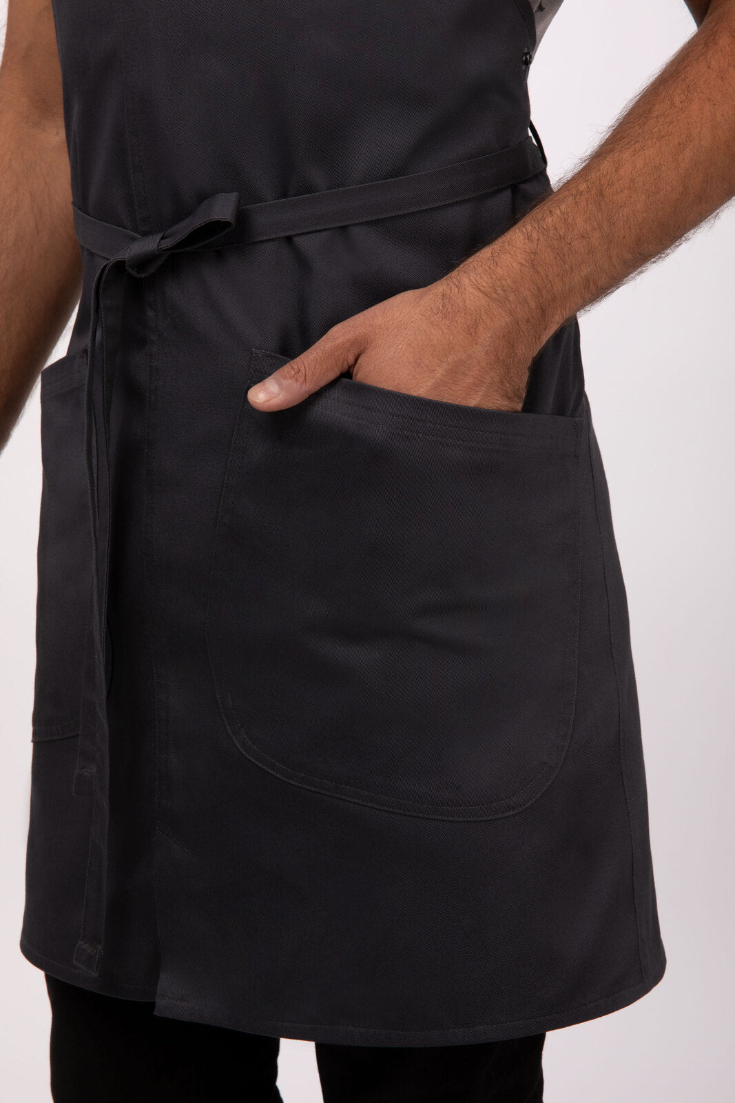 Chef Works Largo Bib Apron - Charcoal