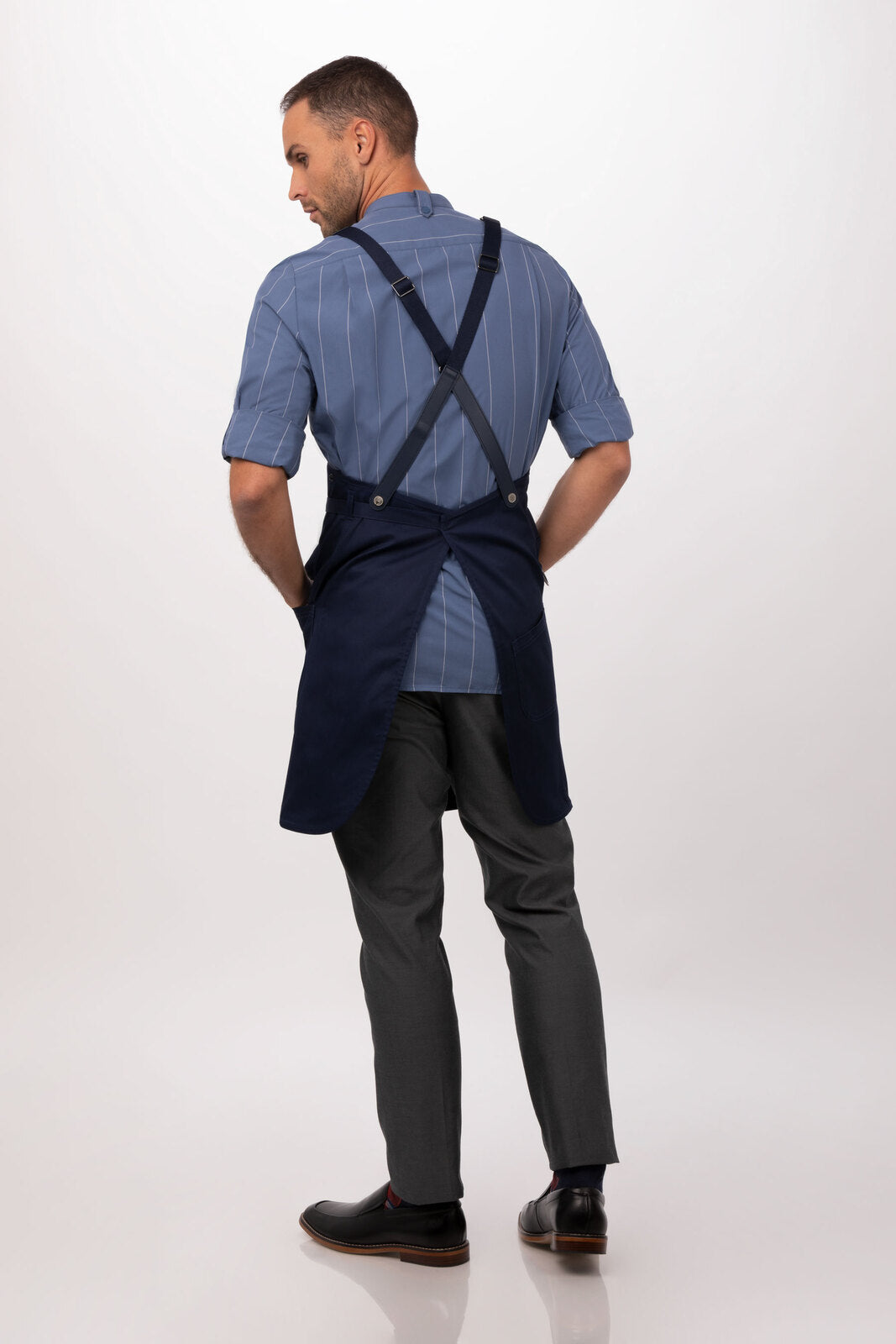 Chef Works Largo Bib Apron - Dark Navy