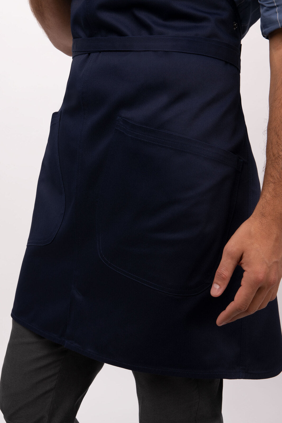 Chef Works Largo Bib Apron - Dark Navy