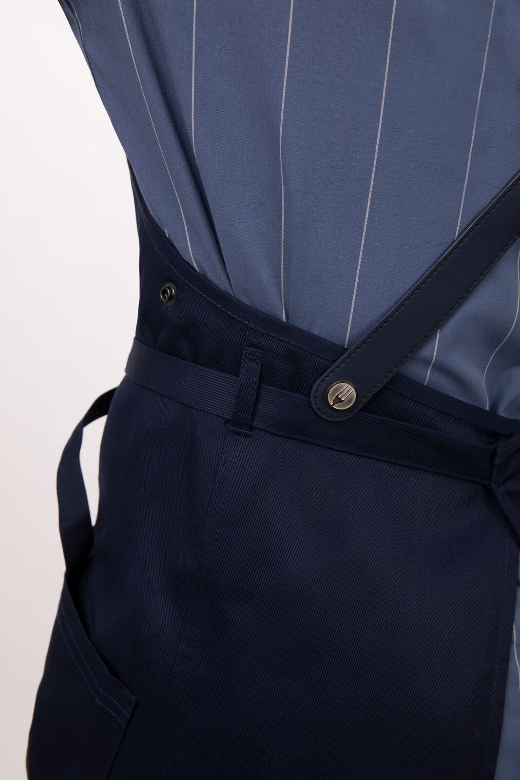 Chef Works Largo Bib Apron - Dark Navy