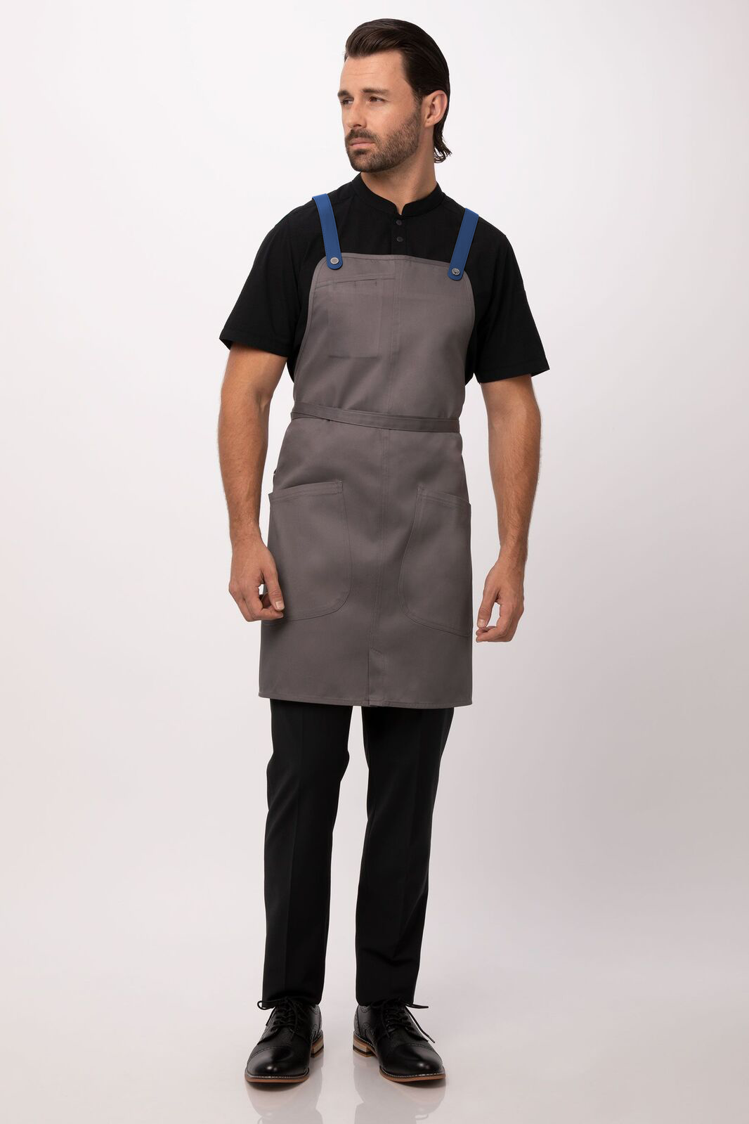 Chef Works Largo Bib Apron - Mushroom