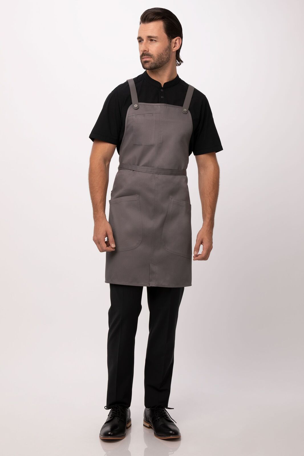 Chef Works Largo Bib Apron - Mushroom