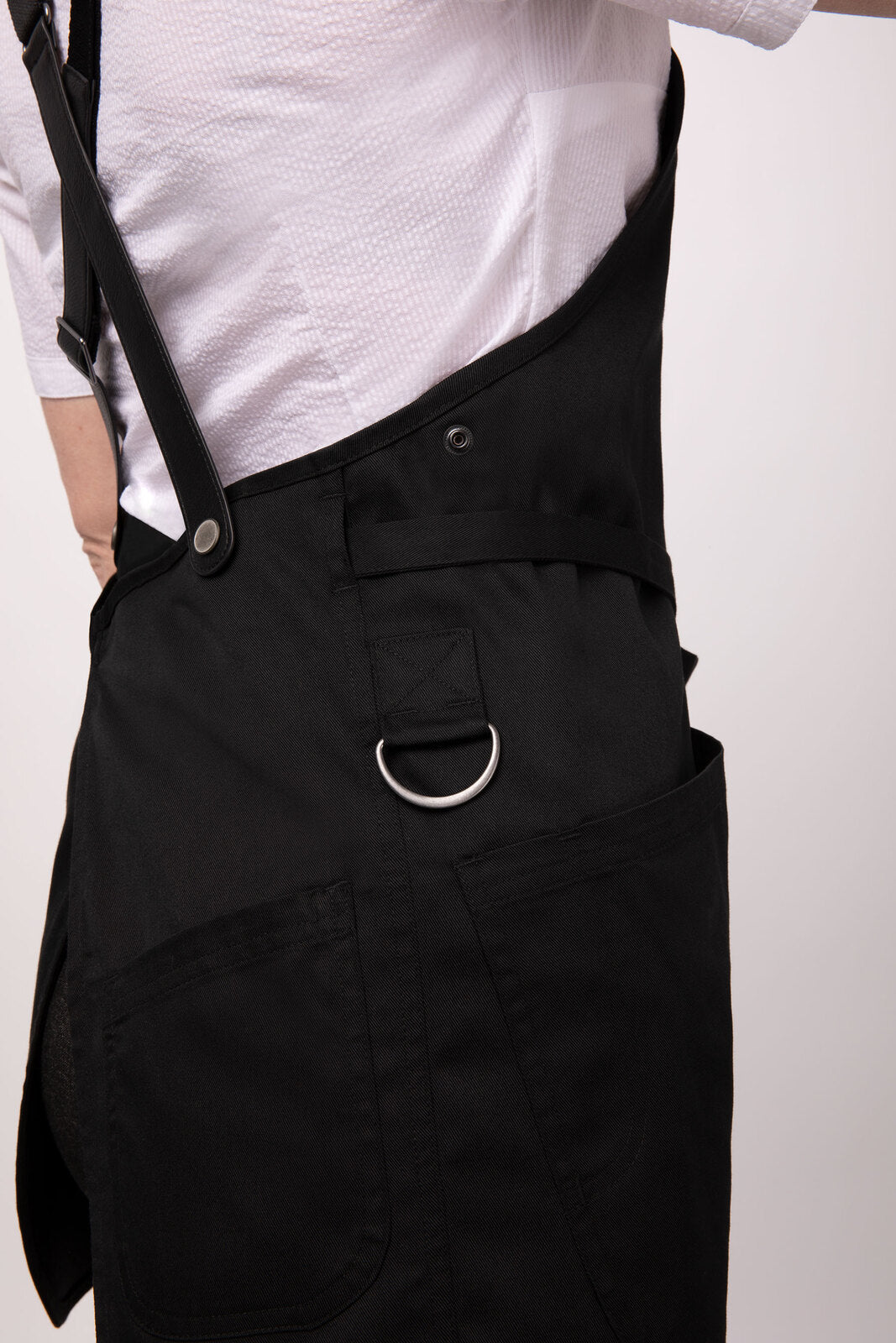 Chef Works Largo Short Bib Apron - Black