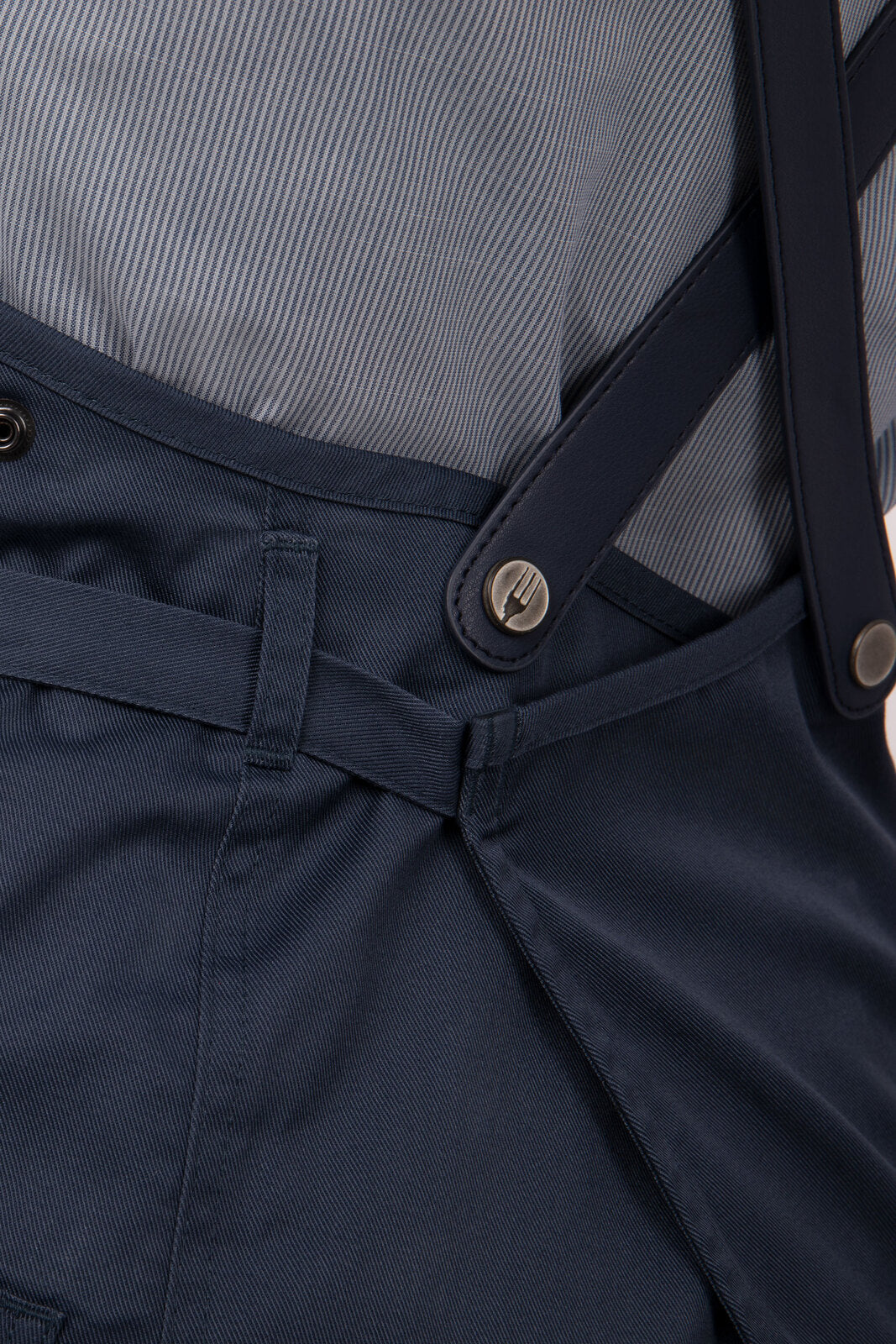 Chef Works Largo Short Bib Apron - Blue