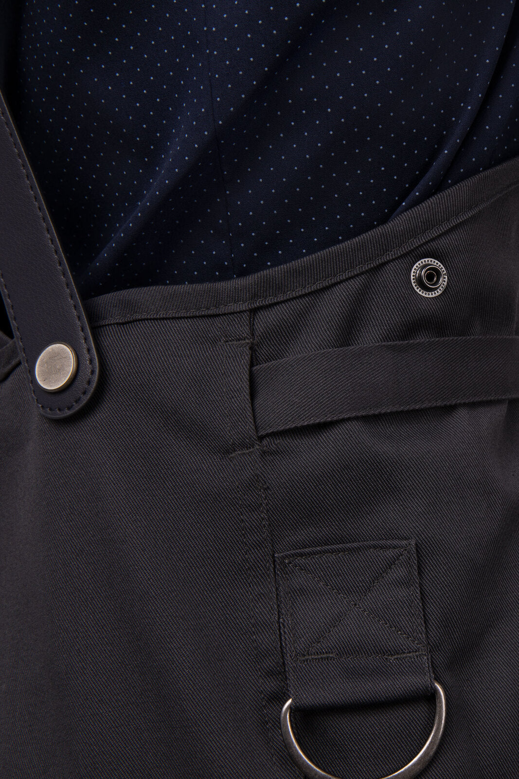 Chef Works Largo Short Bib Apron - Charcoal