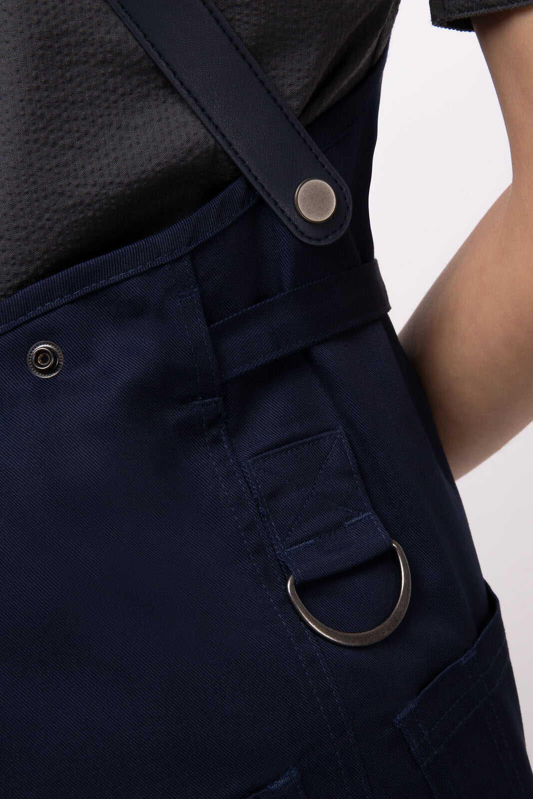 Chef Works Largo Short Bib Apron - Dark Navy