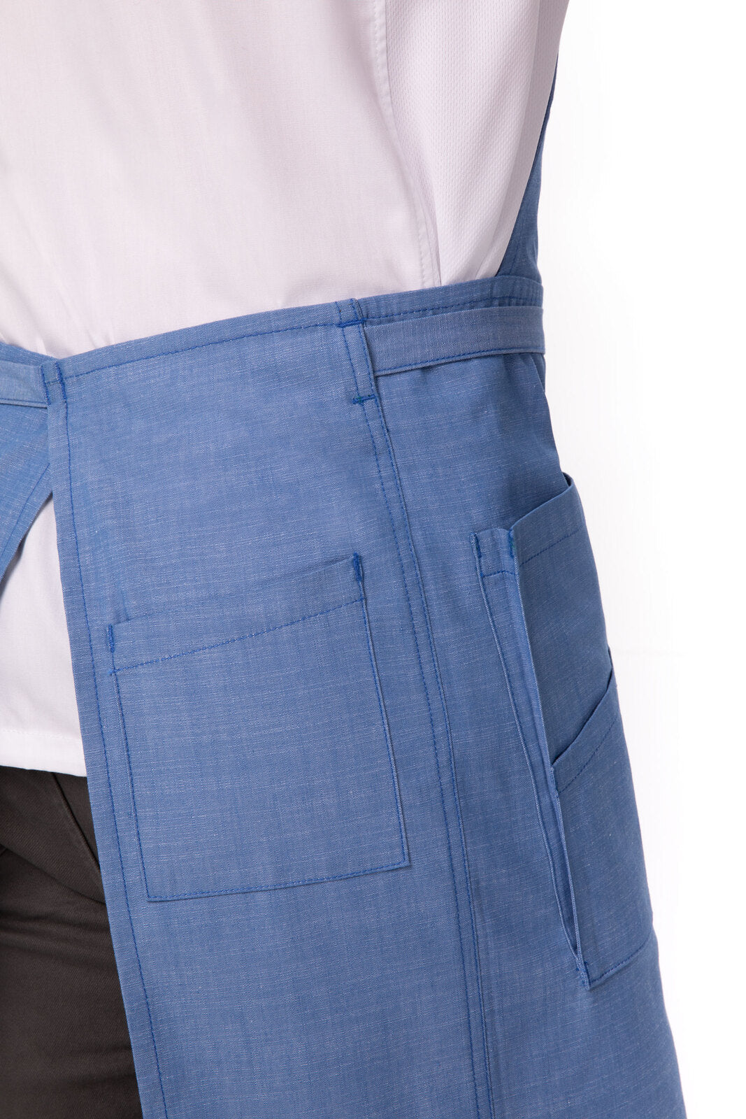 Chef Works Medford Bib Apron - French Blue