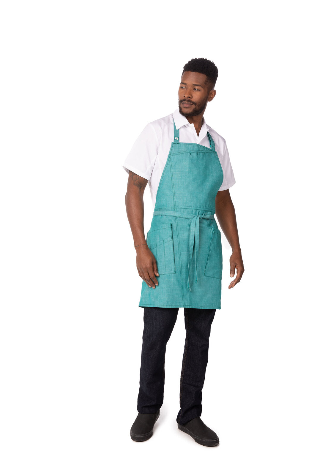 Chef Works Medford Bib Apron - Jade