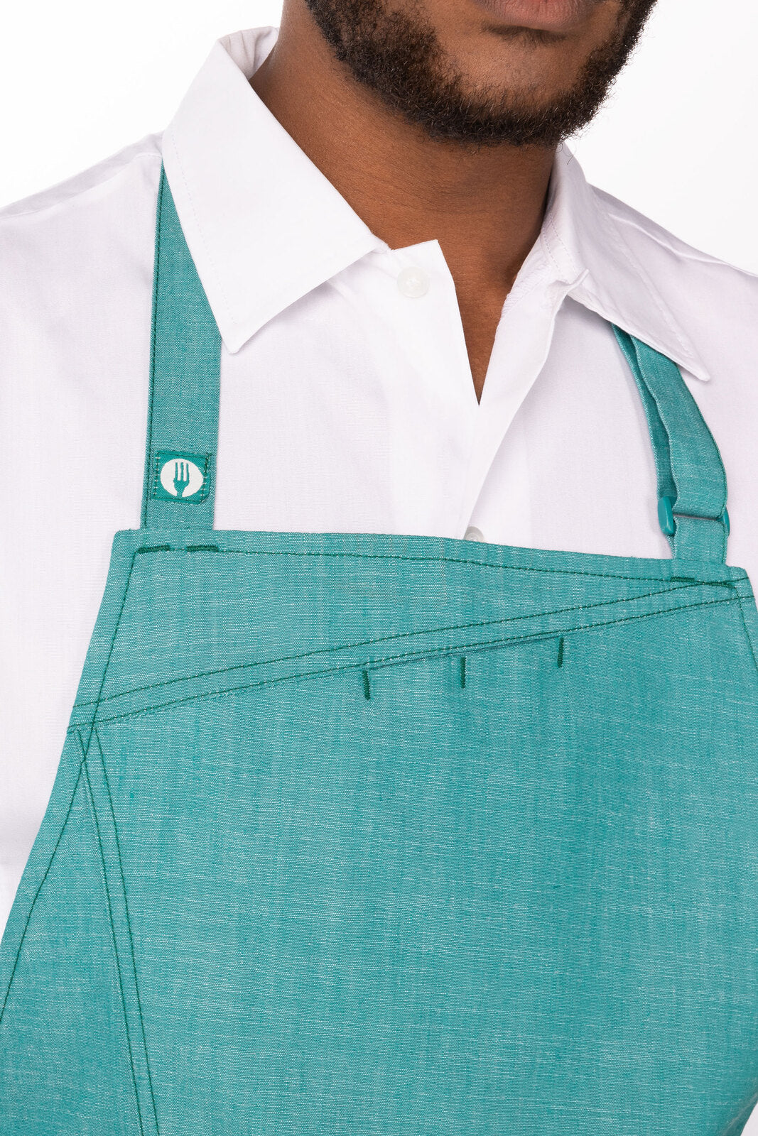 Chef Works Medford Bib Apron - Jade