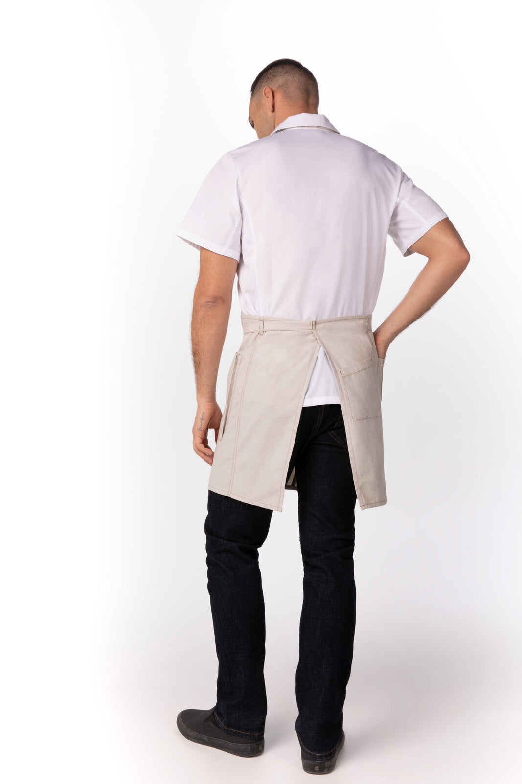 Chef Works Medford Bib Apron - Natural