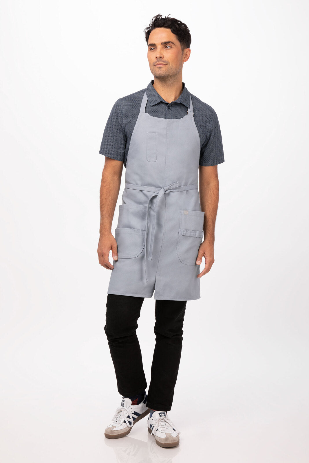 Chef Works Logan Bib Apron - Clay