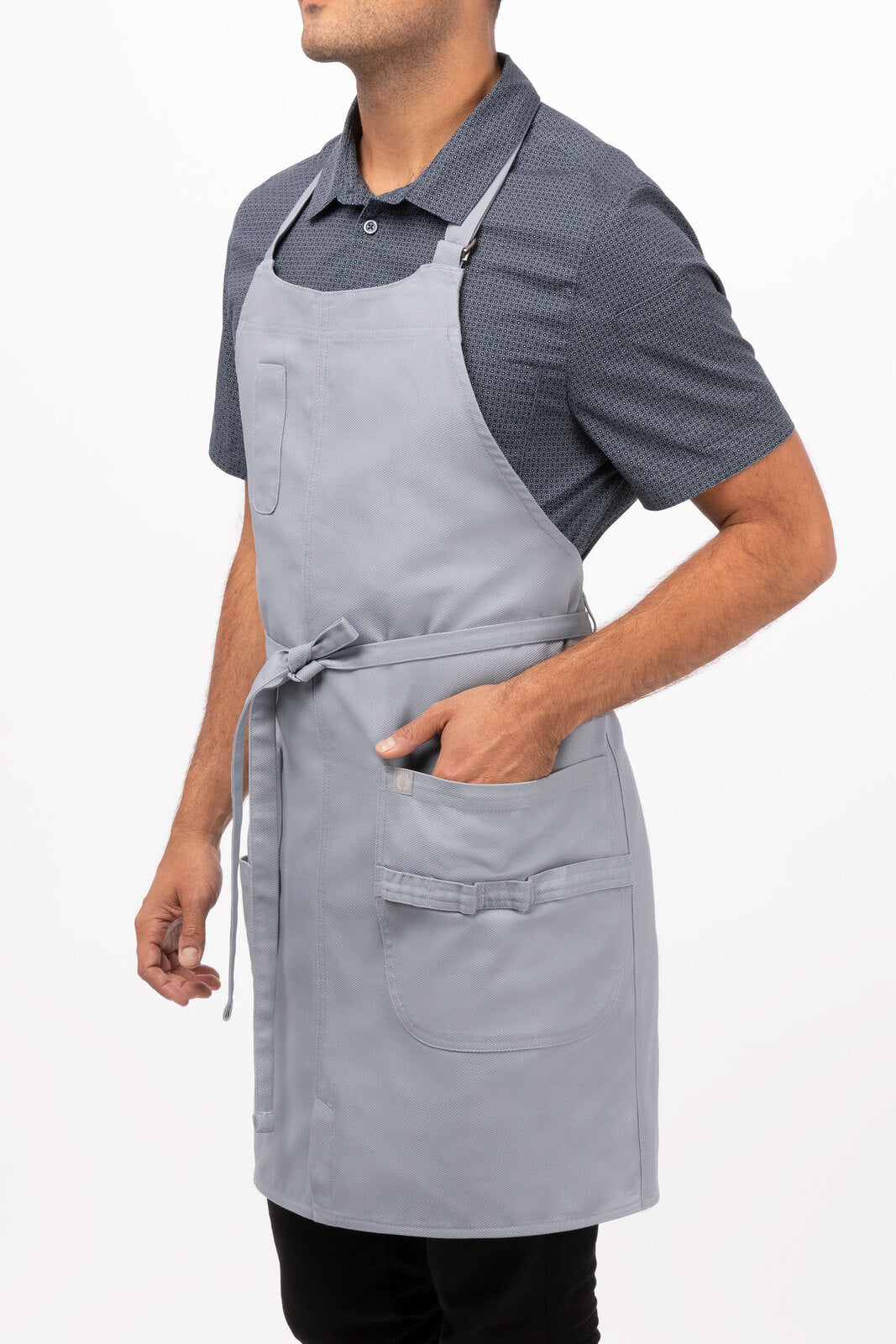 Chef Works Logan Bib Apron - Clay