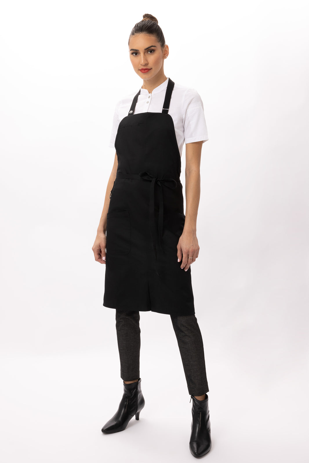 Chef Works Brio Bib Apron - Black