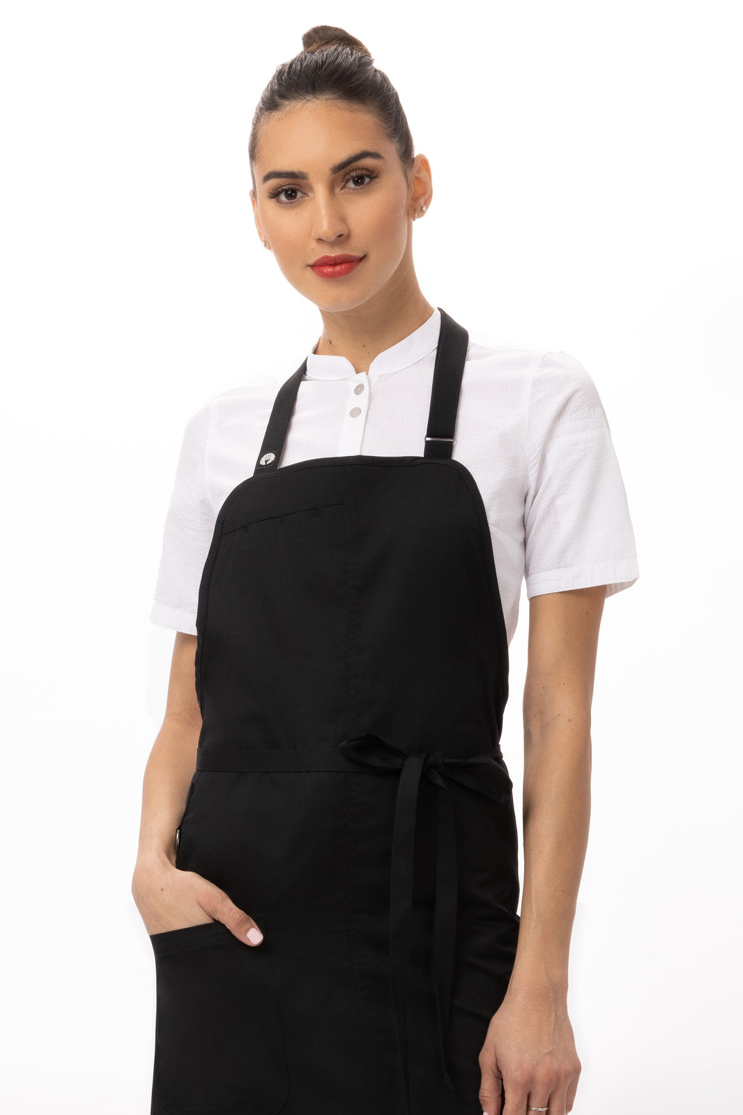 Chef Works Brio Bib Apron - Black