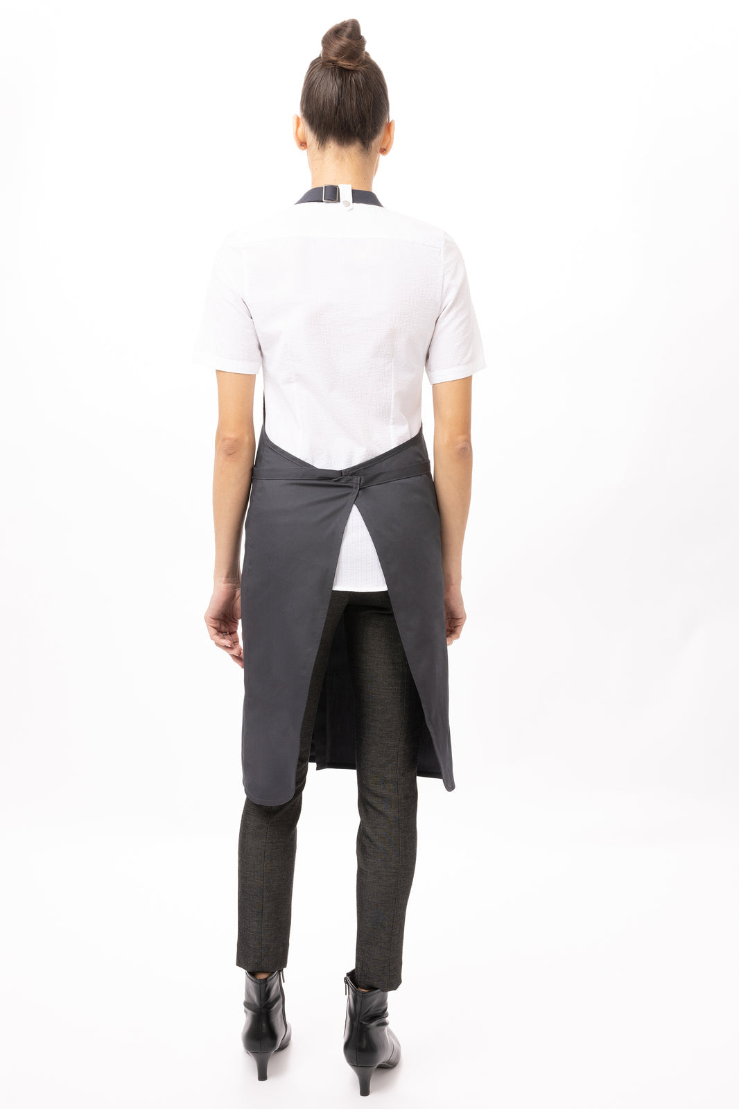 Chef Works Brio Bib Apron - Charcoal