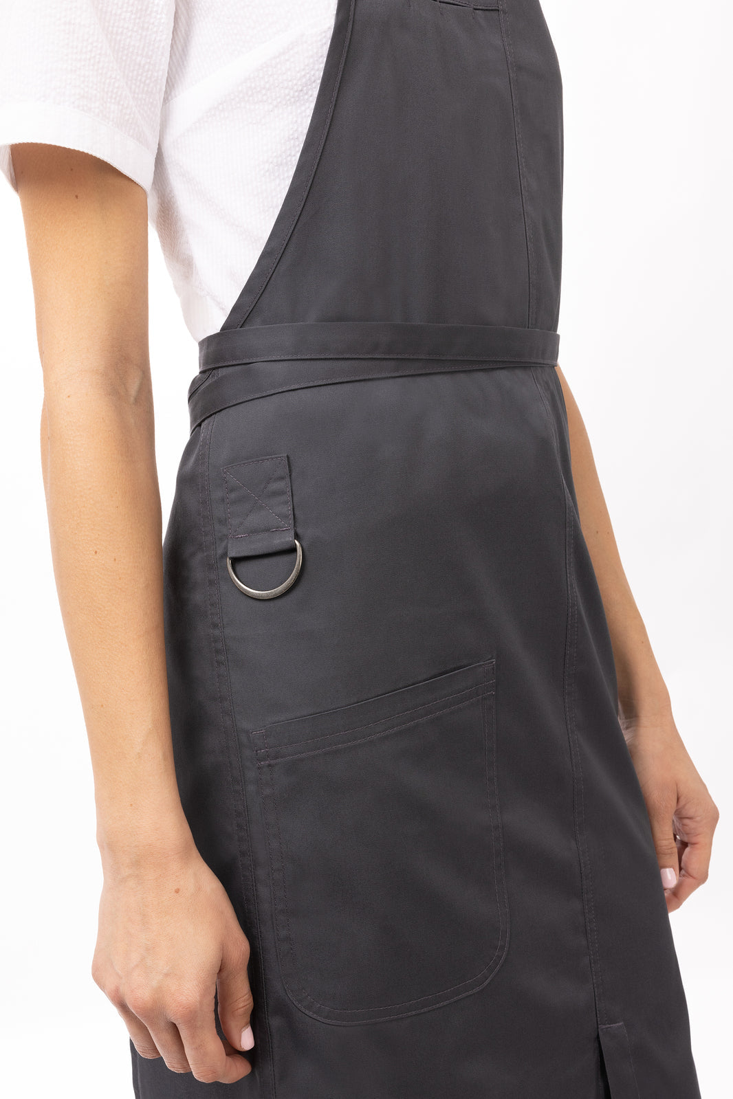 Chef Works Brio Bib Apron - Charcoal