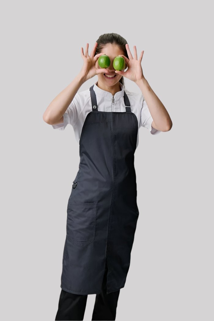 Chef Works Brio Bib Apron - Charcoal