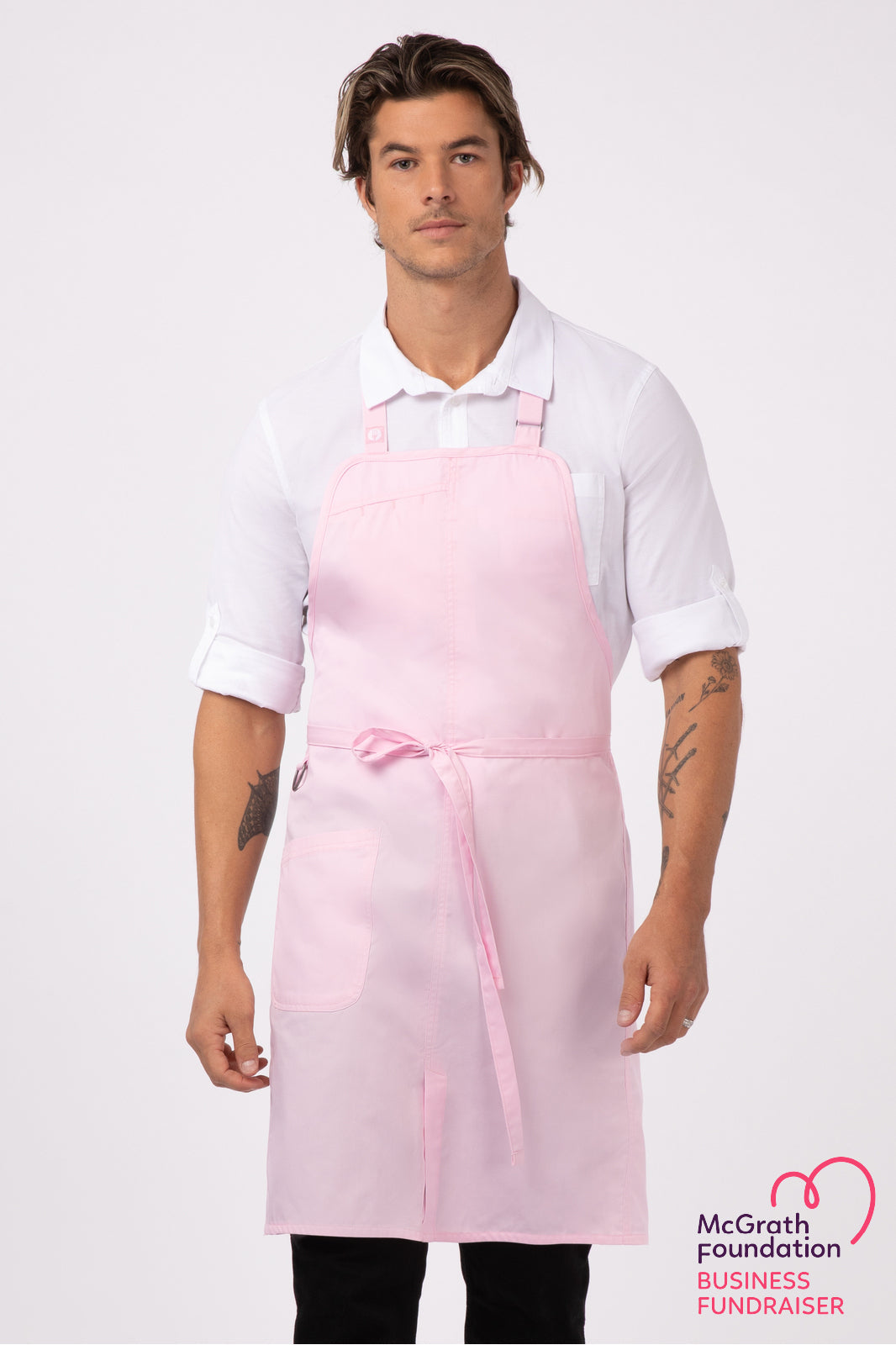 Chef Works Brio Bib Apron - Pink
