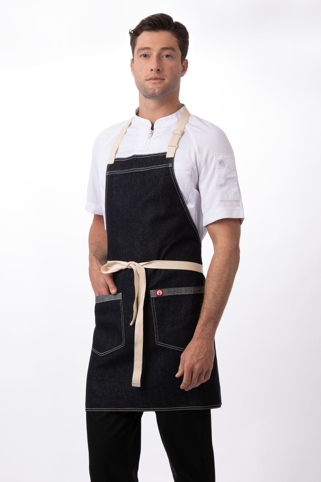 Chef Works Ridgewood Bib Apron - Indigo Blue
