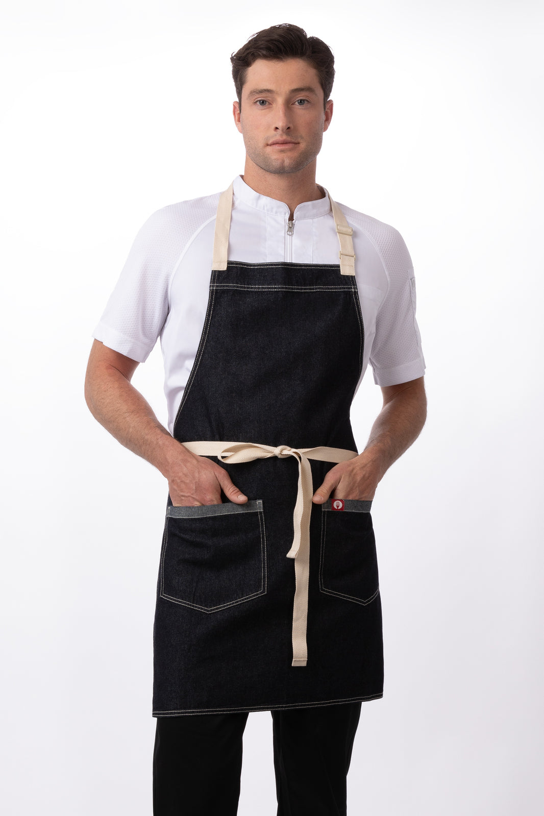 Chef Works Ridgewood Bib Apron - Indigo Blue