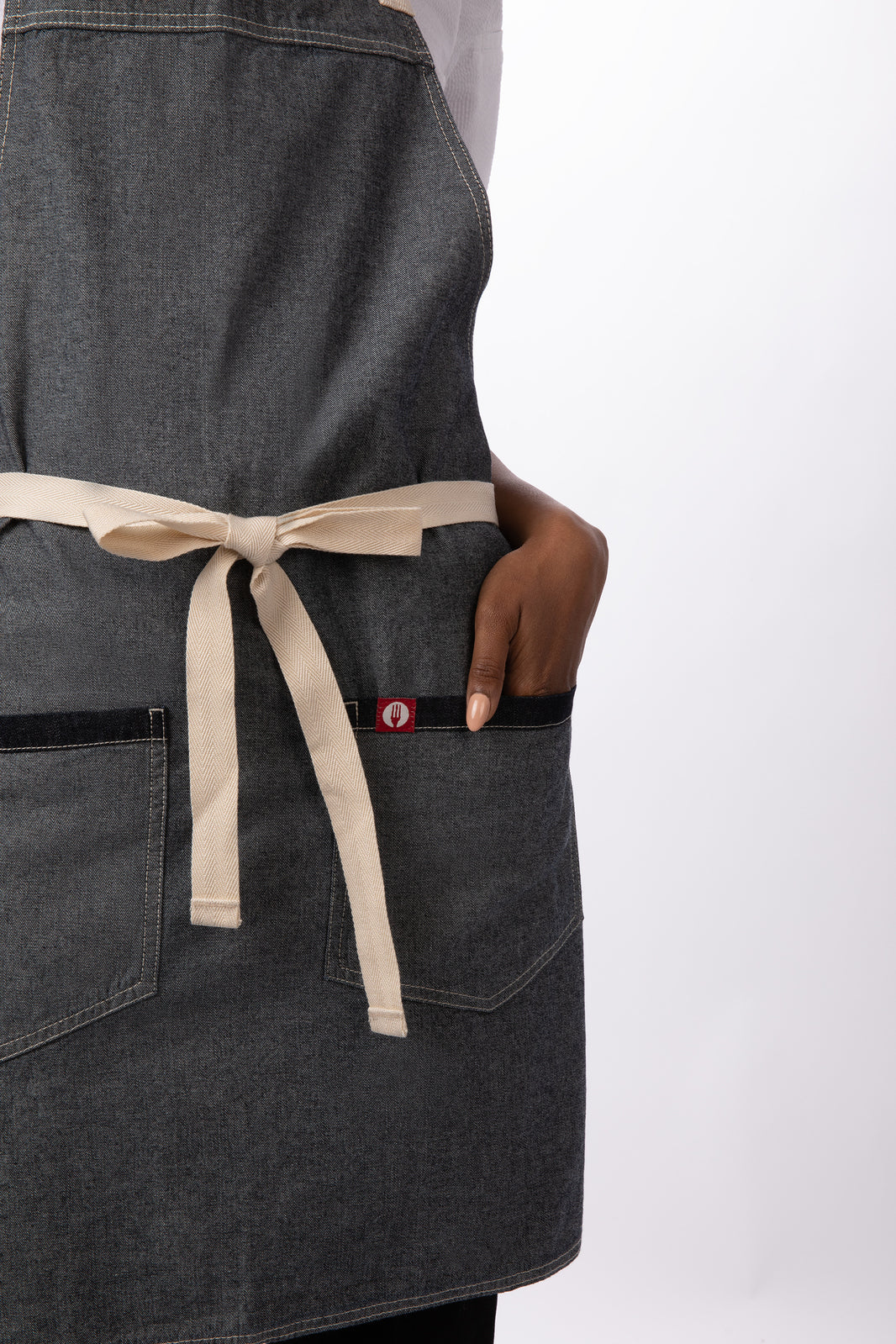 Chef Works Ridgewood Bib Apron - Stone Wash