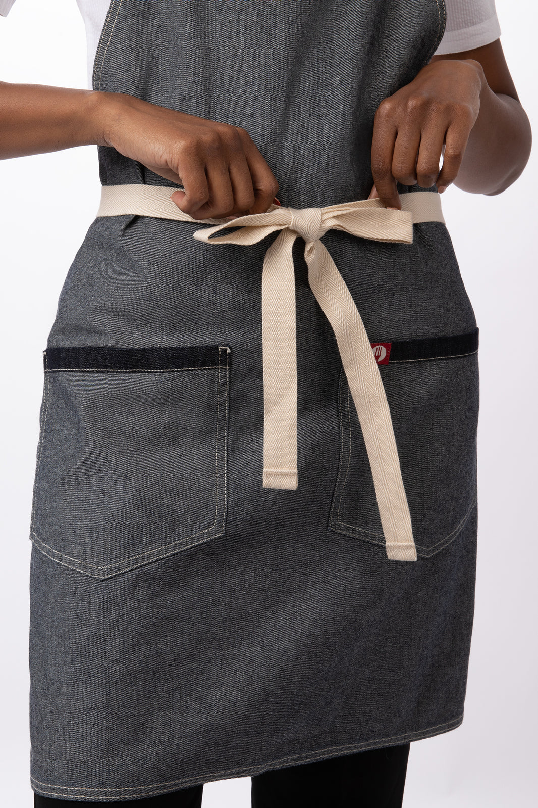 Chef Works Ridgewood Bib Apron - Stone Wash