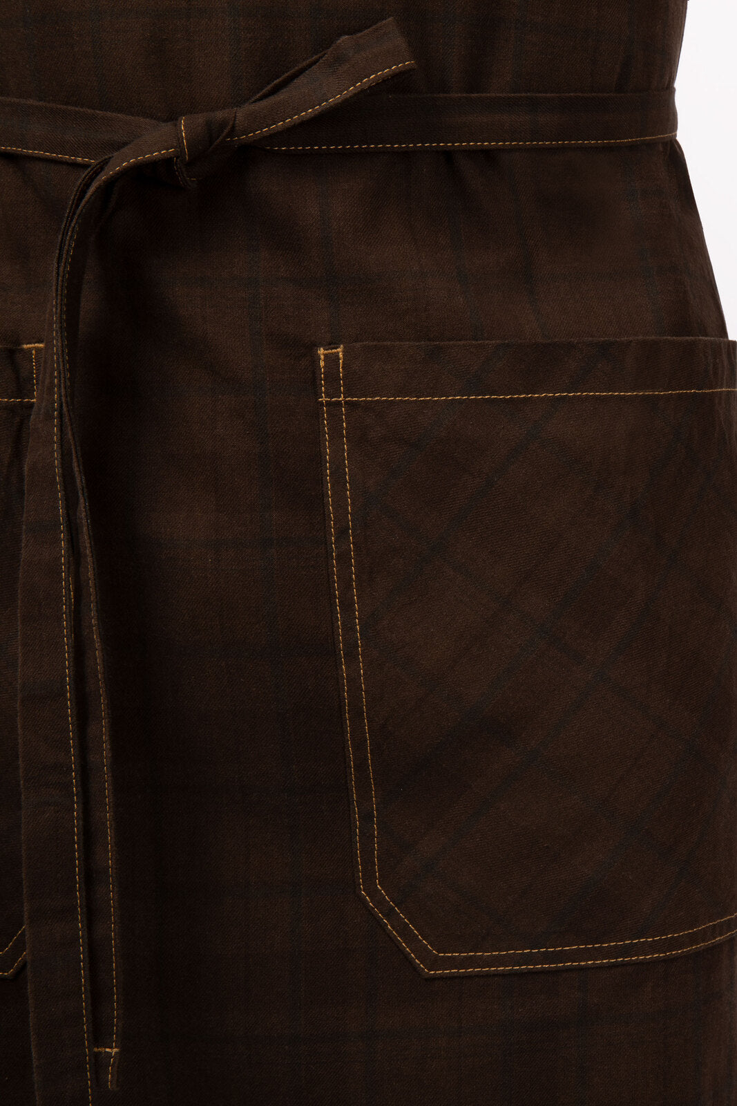 Chef Works Olympia Bib Apron - Brown