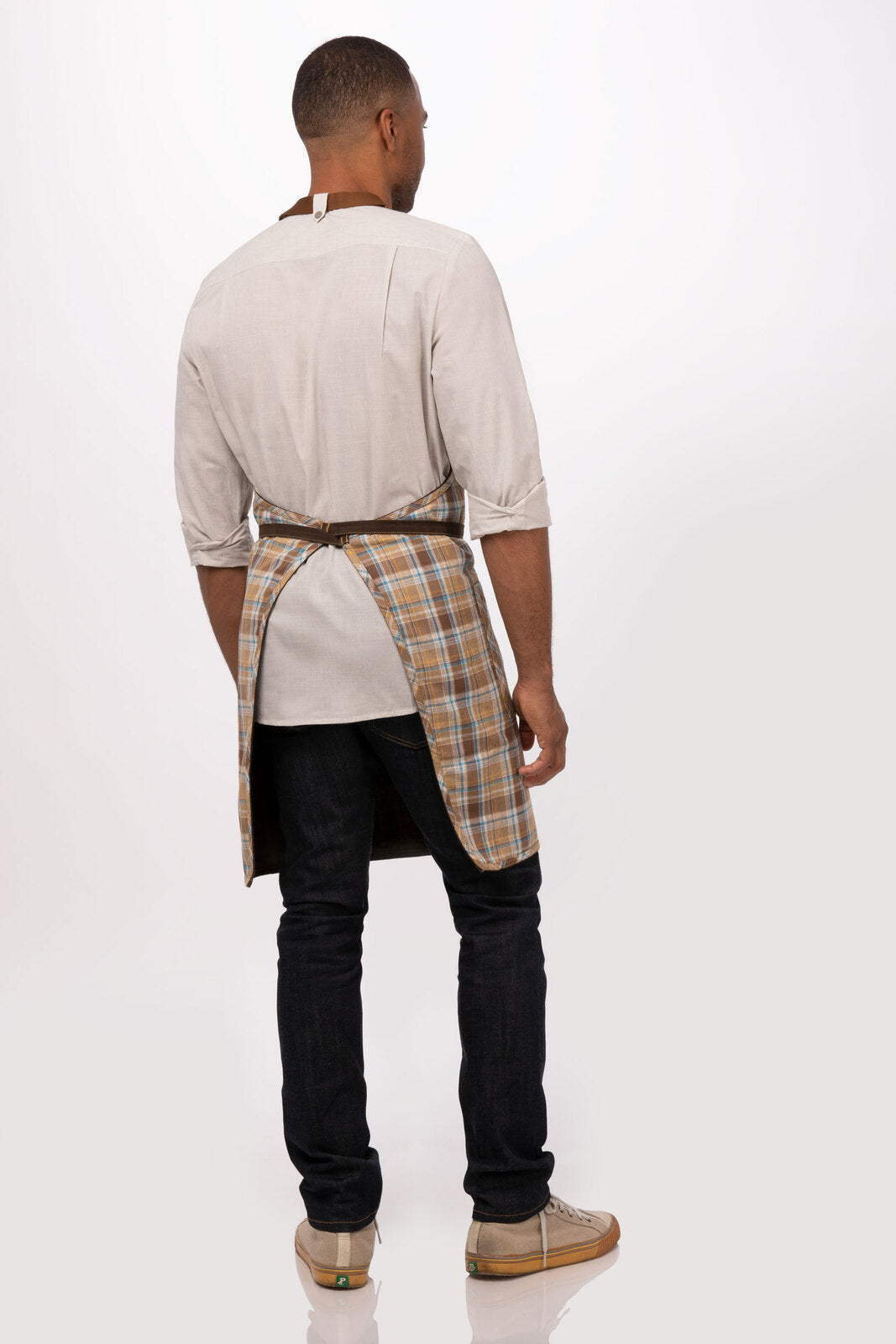 Chef Works Olympia Bib Apron - Brown