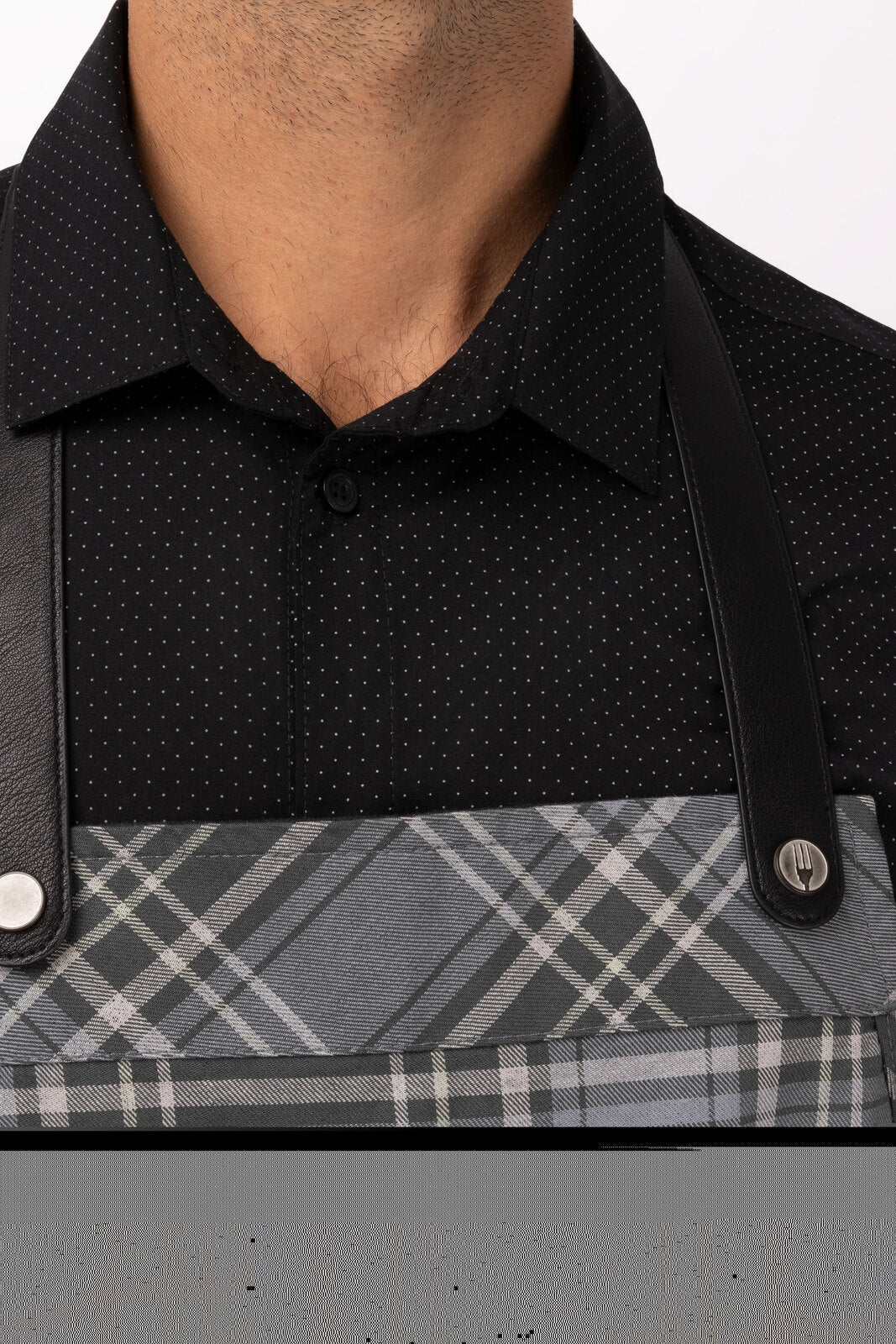 Chef Works Olympia Bib Apron - Grey