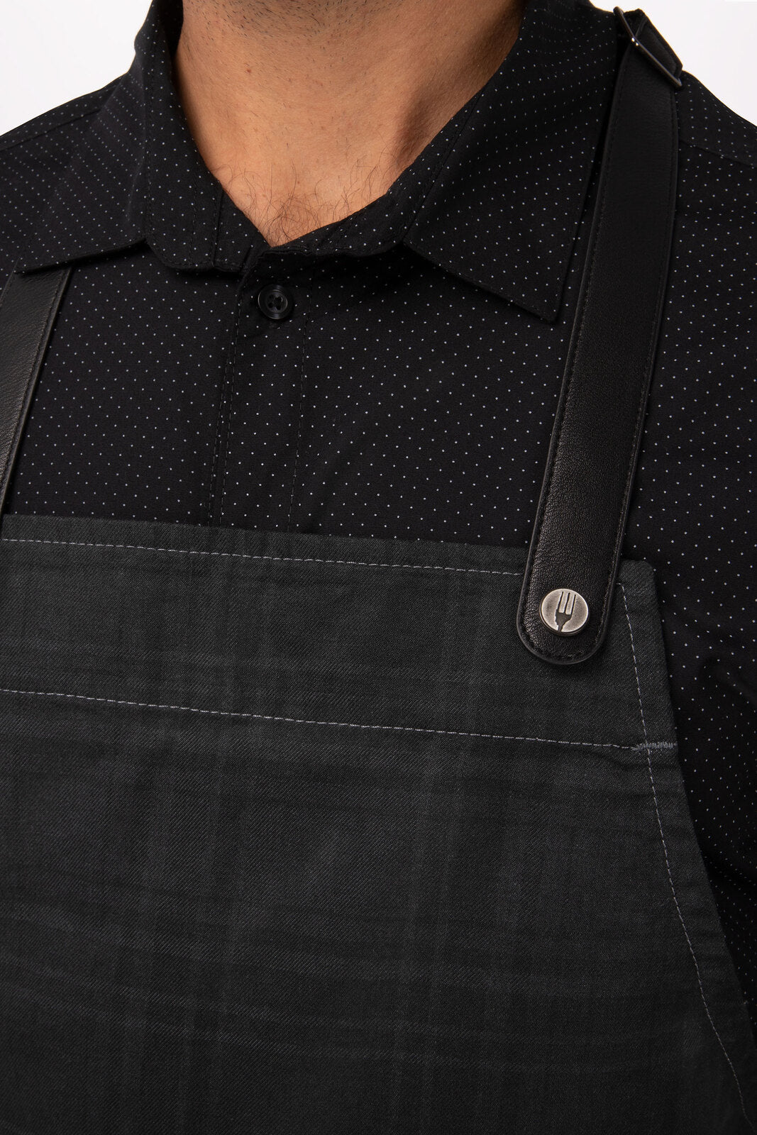 Chef Works Olympia Bib Apron - Grey