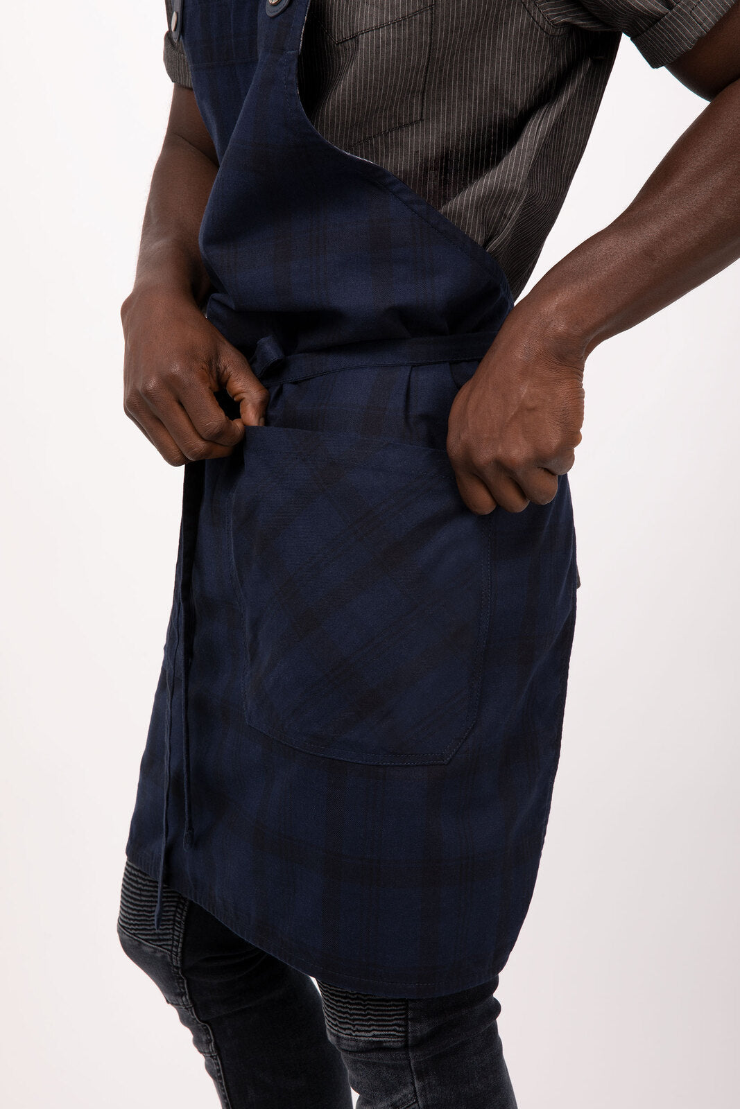 Chef Works Olympia Bib Apron - Navy
