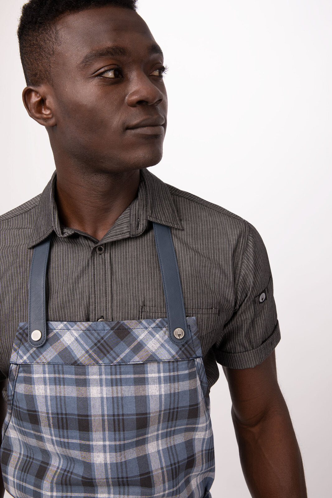 Chef Works Olympia Bib Apron - Navy
